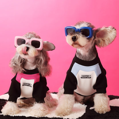 Dog Clothes Stitching Zipper Pullover Sweater  -  - Pets Crazy Shops -