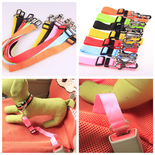 Adjustable Dog Pet Car Safety Seat Belt Restraint Lead Travel Leash  -  - Pets Crazy Shops -