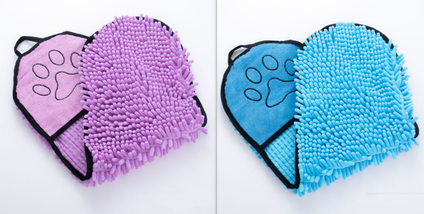 Super Absorbent Pet Bath Towel | Dog & Cat Chenille Quick-Dry Towel