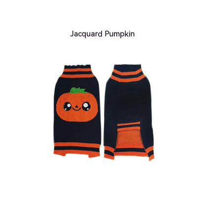 Halloween Dog Sweaters Pet Costume Teddy Warm Leisure Sweater Cosplay Clothes For Dogs Pets Outfits  -  - Pets Crazy Shops -