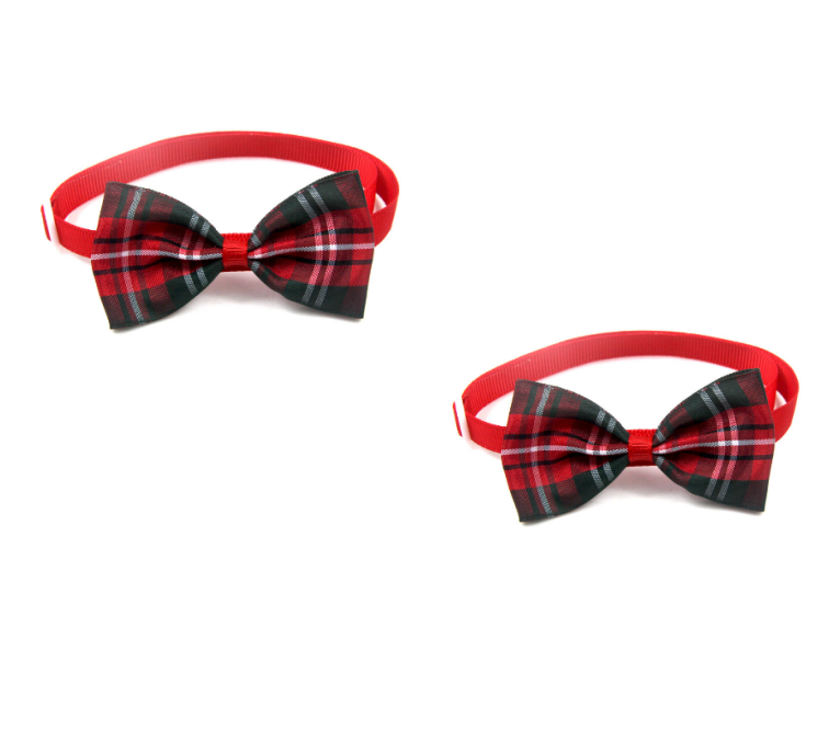 Plaid Pet Tie Cat Dog Scarf Accessories Pet Accessories  -  - Pets Crazy Shops -