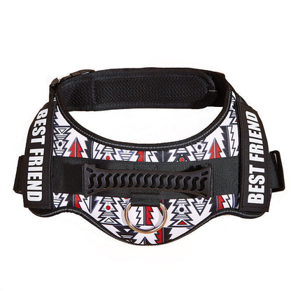 Dog Chest Braces Large Dog Collars Lead Rope Vest Clothes With Velcro  -  - Pets Crazy Shops -