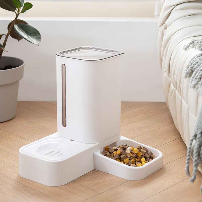 Pet Automatic Water Storage Double Plastic Pet Bowl  -  - Pets Crazy Shops -