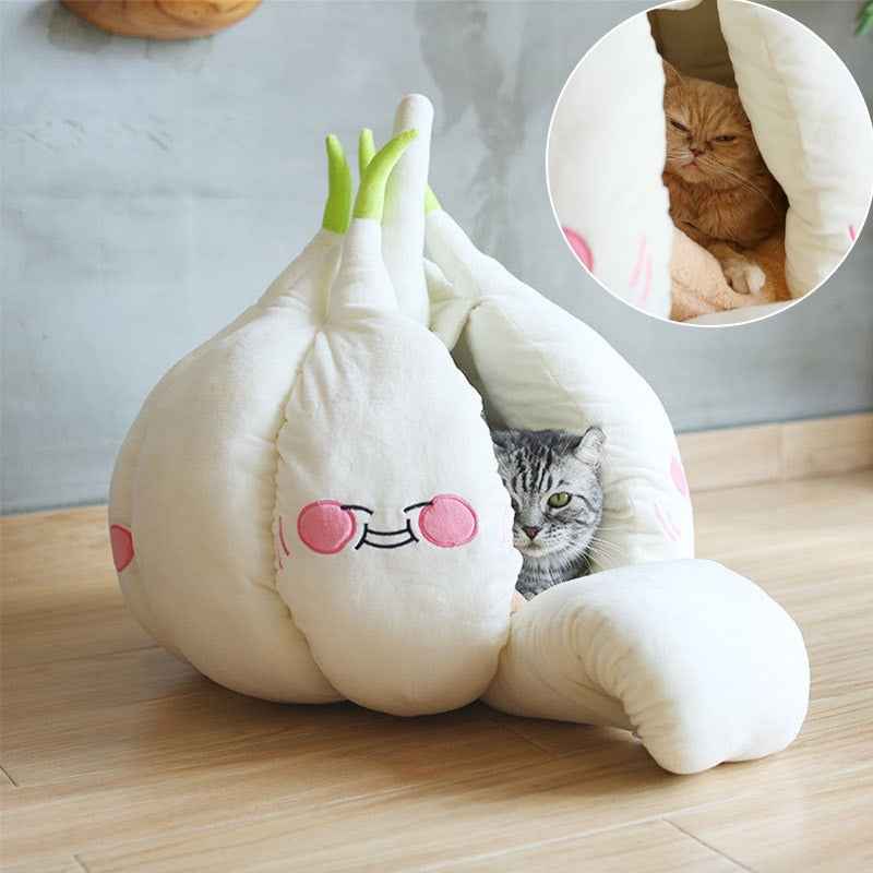 Pet Tent Bed for Pets Winter Warm Cave Soft Cushion House Sleeper Bed with Mat  -  - Pets Crazy Shops -