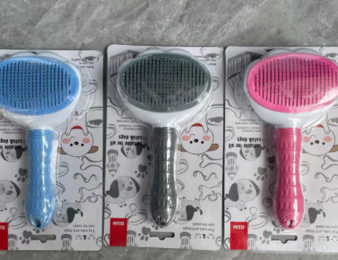 Cat Self-Cleaning Comb Stainless Steel Dog Comb Hair Brush One Key To Remove Floating Artifact  -  - Pets Crazy Shops -