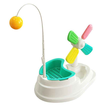 Windmill Funny Cat Stick Toy Desktop Grass Box Pet Toys  -  - Pets Crazy Shops -