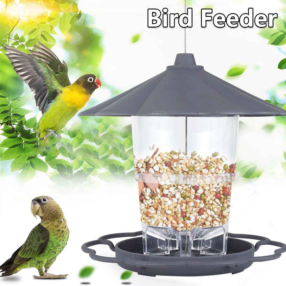 Opvouwbare Wilde Vogels Feeder Opknoping Birdcage Tuin Yard Outdoor Decoratie Met Afneembaar Dak Grote Capaciteit Bowls  -  - Pets Crazy Shops -