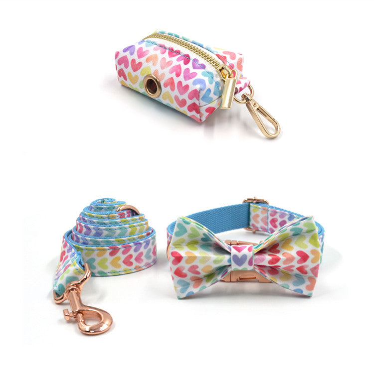 Pet Collar Leash Bow Trash Bag Set  -  - Pets Crazy Shops -