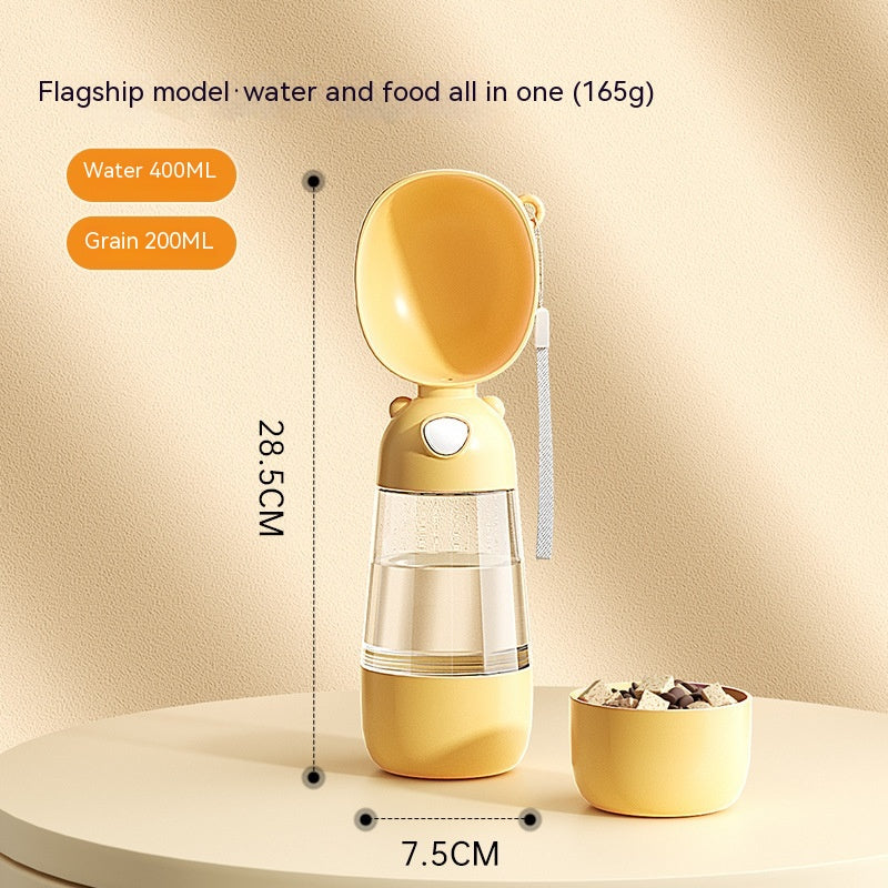 Portable Dog Water Bottle Food And Water Container For Pet Pets Feeder Bowl Outdoor Travel Drinking Bowls Water Dispenser  -  - Pets Crazy Shops -