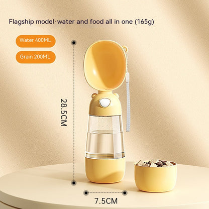 Portable Dog Water Bottle Food And Water Container For Pet Pets Feeder Bowl Outdoor Travel Drinking Bowls Water Dispenser  -  - Pets Crazy Shops -