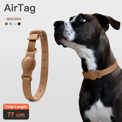 Anti-lost Device Cat And Dog Pet Collar Chain Leather Case  -  - Pets Crazy Shops -