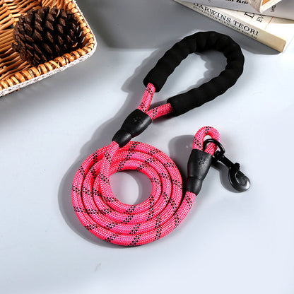 Reflective Nylon Round Rope Dog Leash  -  - Pets Crazy Shops -