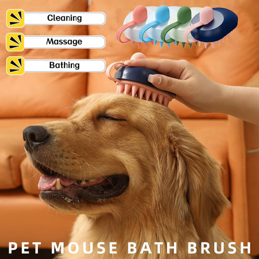Soft Silicone Pets Hair Remover Comb Handheld Bath Shower Hair Shampoo Massage Brush For Dogs Cats Cleaning Tools Pet Products  -  - Pets Crazy Shops -