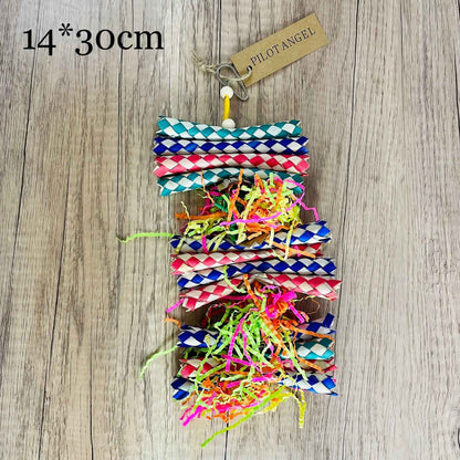 Parrot Toy Woodskin Hand-woven Boredom Cage Supplies  -  - Pets Crazy Shops -