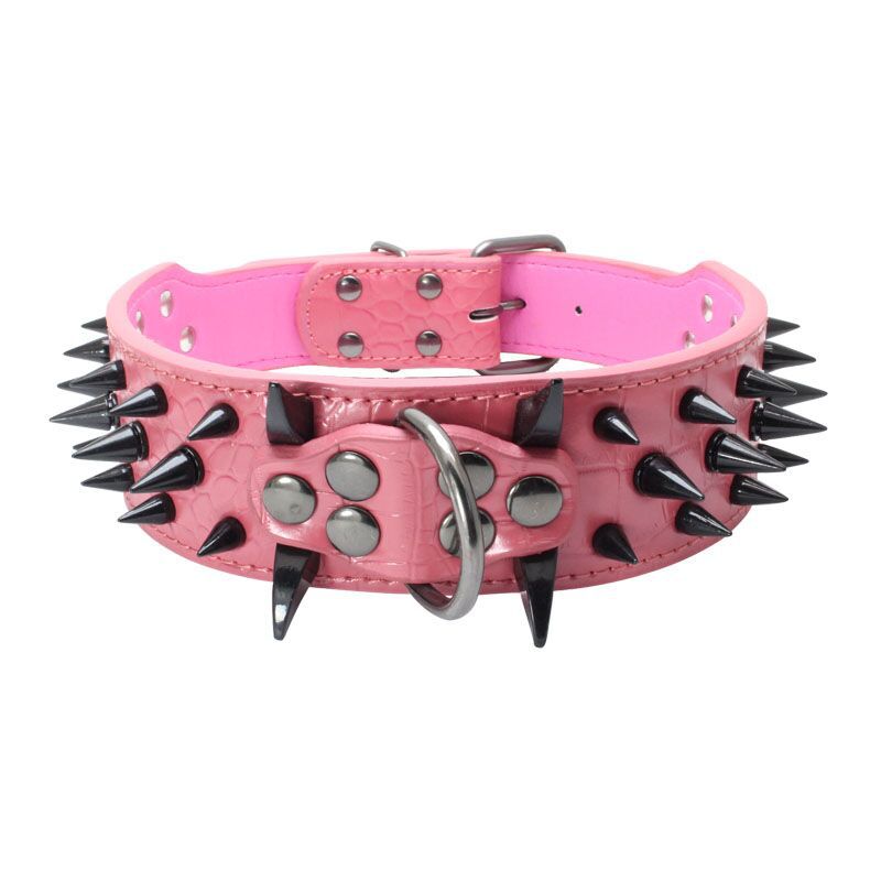 Large Explosion-Proof Rivet Bite-Proof Pet Collar  -  - Pets Crazy Shops -