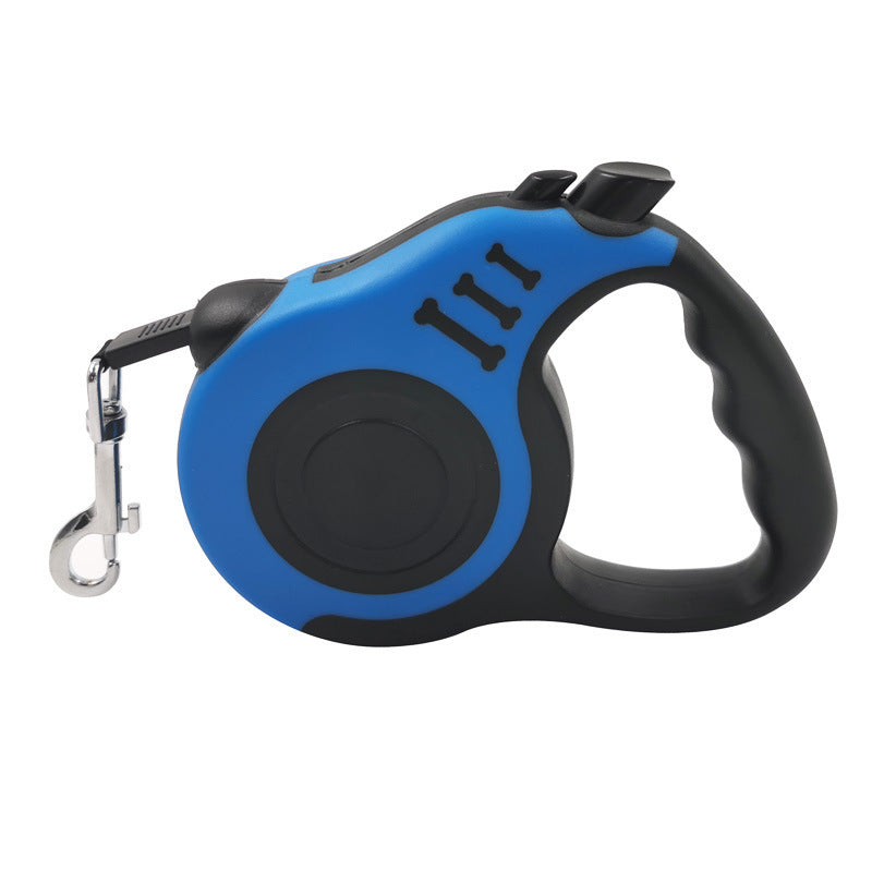 Pet Dog Automatic Retractable Leash Bone Printing  -  - Pets Crazy Shops -