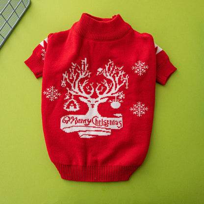 Christmas Tree Elk Christmas Dog Sweater  -  - Pets Crazy Shops -