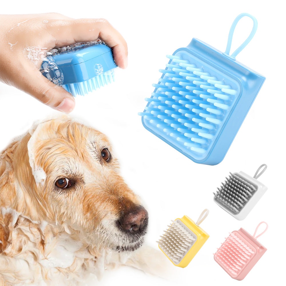 Pet Dog Cat Bath Brush Comb Multifunctional Brush Hair Fur Grooming Massaging Washing Comb Wet And Dry Remove Hair Knots  -  - Pets Crazy Shops -