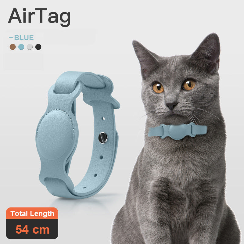 Anti-lost Device Cat And Dog Pet Collar Chain Leather Case  -  - Pets Crazy Shops -