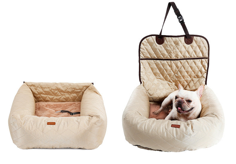2 In 1 Pet Dog Carrier Folding Car Seat Pad Thickened Multi-purpose Pet Bed Dog Car Mattress Pets Supplies  -  - Pets Crazy Shops -