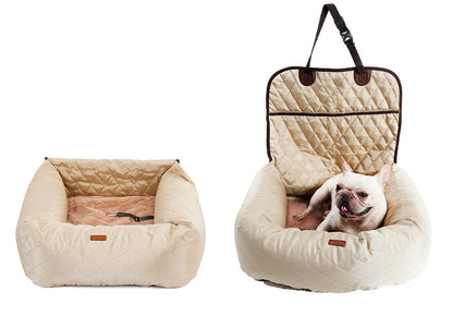2 In 1 Pet Dog Carrier Folding Car Seat Pad Thickened Multi-purpose Pet Bed Dog Car Mattress Pets Supplies  -  - Pets Crazy Shops -