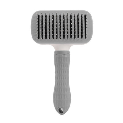 Cat Self-Cleaning Comb Stainless Steel Dog Comb Hair Brush One Key To Remove Floating Artifact  -  - Pets Crazy Shops -