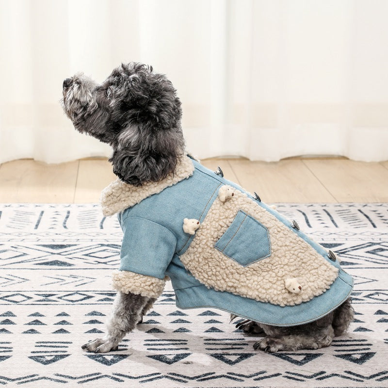 Small Medium Dog Teddy Dog Clothes  -  - Pets Crazy Shops -