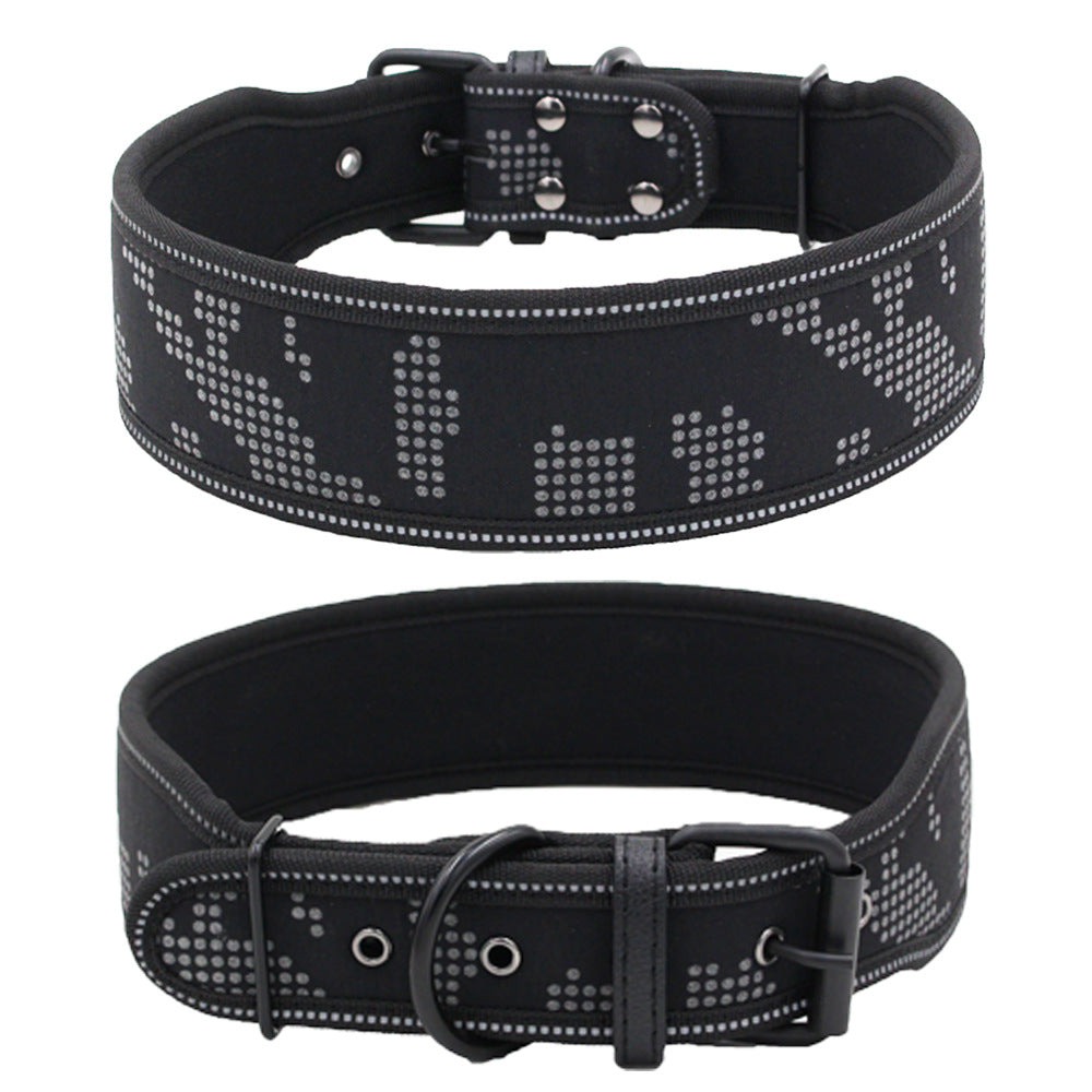 Reflective Camouflage Comfortable Dog Collar Dog Collar  -  - Pets Crazy Shops -