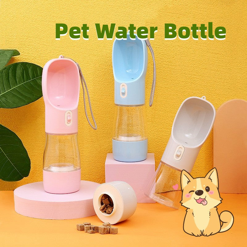 Portable Dog Water Bottle | & Feeder Bowl