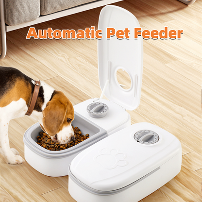Automatic Pet Feeder Smart Food Dispenser For Cats Dogs Timer Stainless Steel Bowl Auto Dog Cat Pet Feeding Pets Supplies  -  - Pets Crazy Shops -