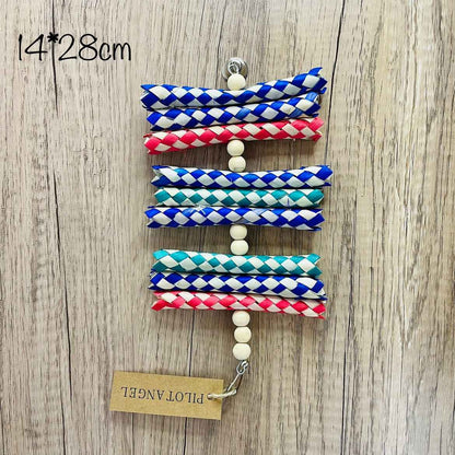 Parrot Toy Woodskin Hand-woven Boredom Cage Supplies  -  - Pets Crazy Shops -