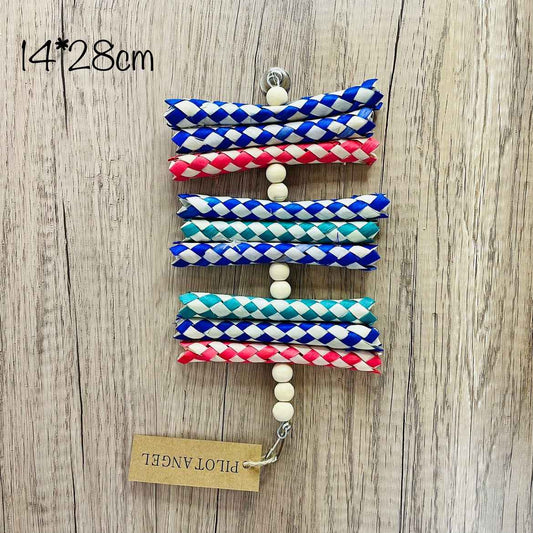 Parrot Toy Woodskin Hand-woven Boredom Cage Supplies  -  - Pets Crazy Shops -