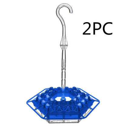 Hanging Red Hexagonal Hummingbird Feeder With Hook  -  - Pets Crazy Shops -