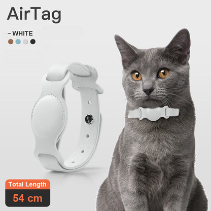 Anti-lost Device Cat And Dog Pet Collar Chain Leather Case  -  - Pets Crazy Shops -