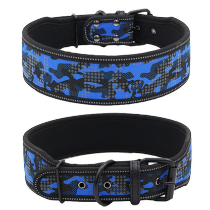 Reflective Camouflage Comfortable Dog Collar Dog Collar  -  - Pets Crazy Shops -
