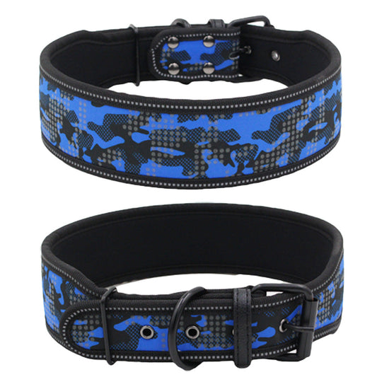 Reflective Camouflage Comfortable Dog Collar Dog Collar  -  - Pets Crazy Shops -