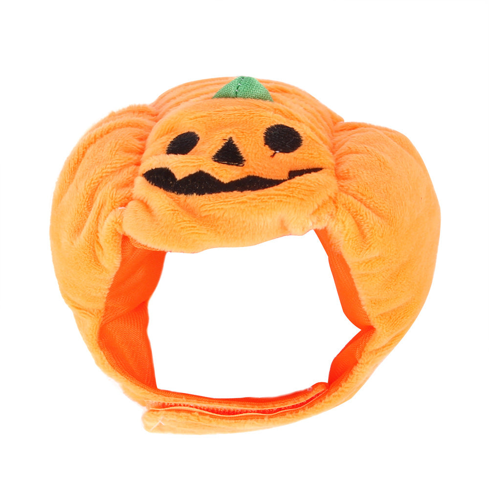 Cute Pet Hat Halloween Pumpkin Pet Dog Cat Hat Dress Up Headdress Small Dog Cat Cosplay Costume Decorative Hat Pet Accessoires  -  - Pets Crazy Shops -