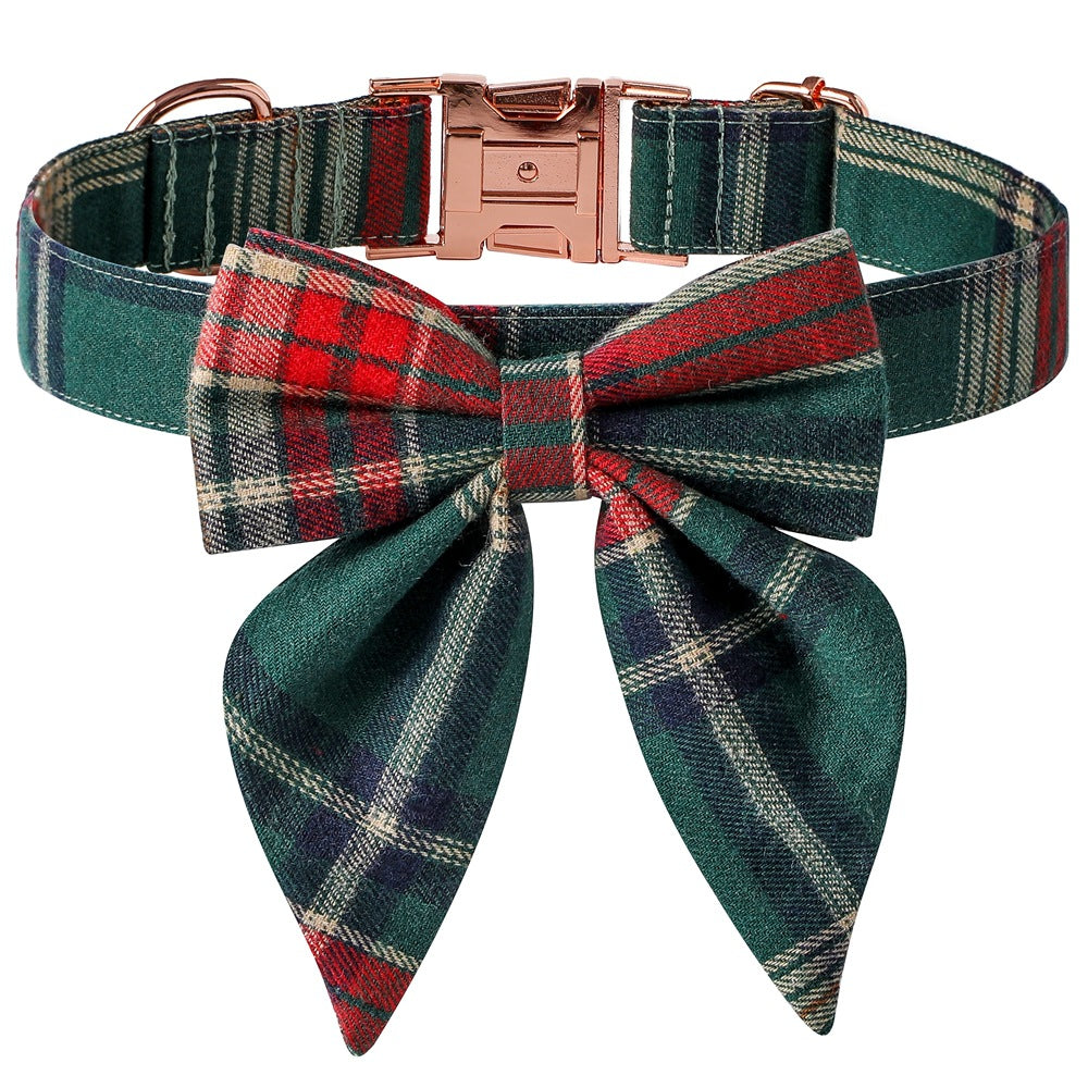 Christmas Dog Collar Rose Gold Buckle  -  - Pets Crazy Shops -