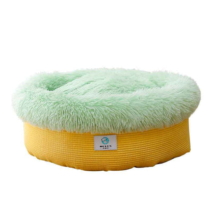 Winter Thick Plush Round Nest Deep Sleep Does Not Collapse  -  - Pets Crazy Shops -