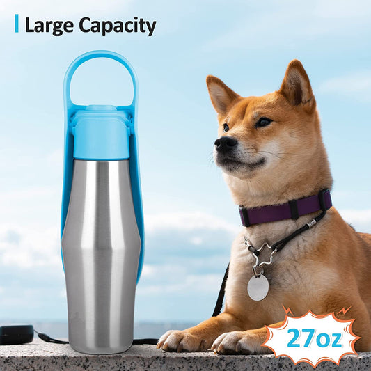 New Portable Pet Dog Water Bottle Soft Silicone Leaf Design For Dog Pets Outdoor Travel Drinking Bowls Water Dispenser  -  - Pets Crazy Shops -