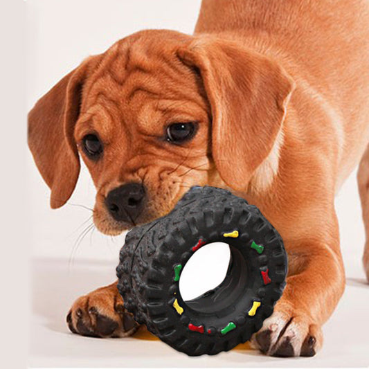 Small Tire Pet Vocalizations Glue Dog Toys  -  - Pets Crazy Shops -