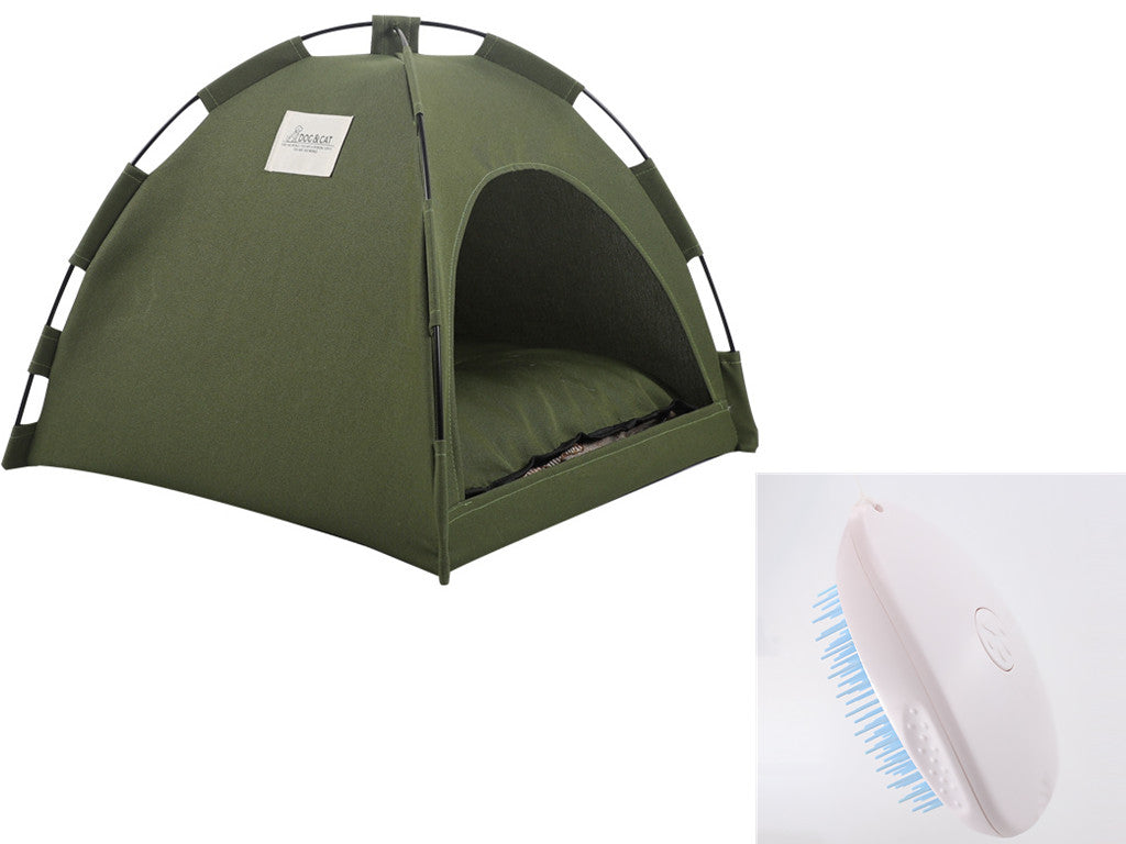Cat Tent Cooling Mat  Dog House Pet Sofa Camping Dog Bed With Cushion For Dog Kennel Indoor Cat Nest Cat Bed Pets Products  -  - Pets Crazy Shops -