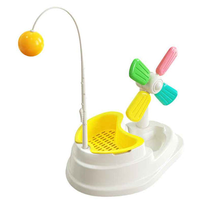 Windmill Funny Cat Stick Toy Desktop Grass Box Pet Toys  -  - Pets Crazy Shops -