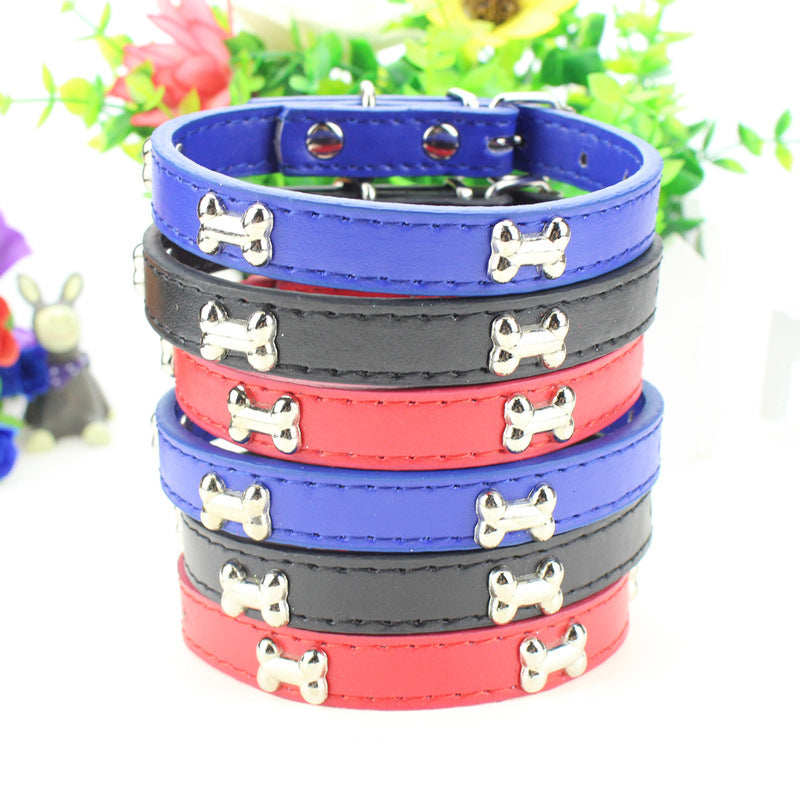 Fashionable Personality Pet PU Neck Ring Accessories  -  - Pets Crazy Shops -