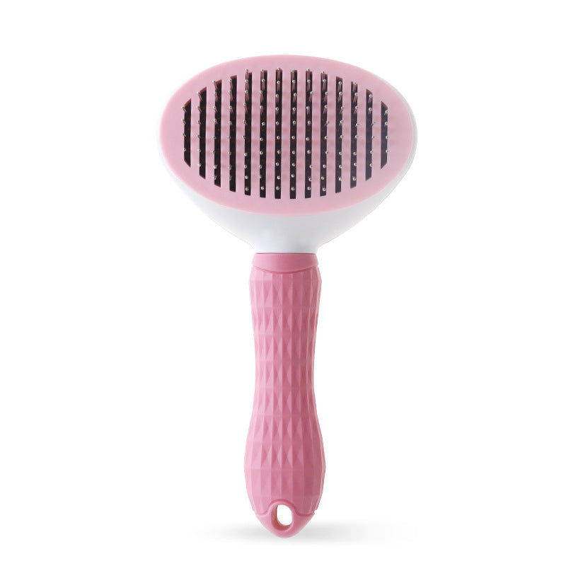 Cat Self-Cleaning Comb Stainless Steel Dog Comb Hair Brush One Key To Remove Floating Artifact  -  - Pets Crazy Shops -