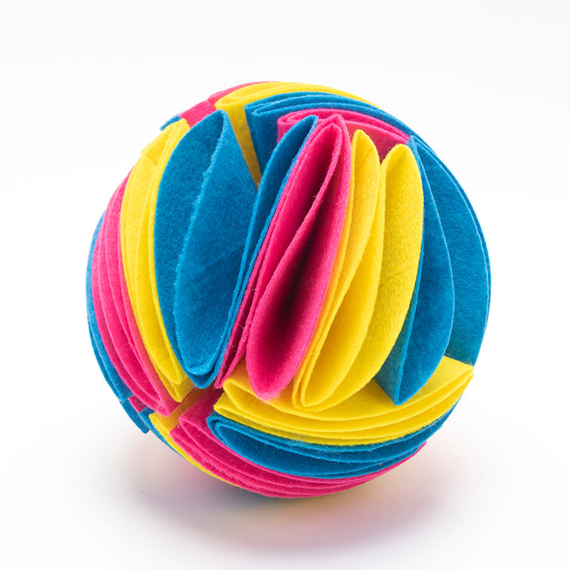 Foldable Dog Snuffle Ball Dog Training Toys Increase IQ Pet Cat Training Games Feeding Intelligence Toy  -  - Pets Crazy Shops -