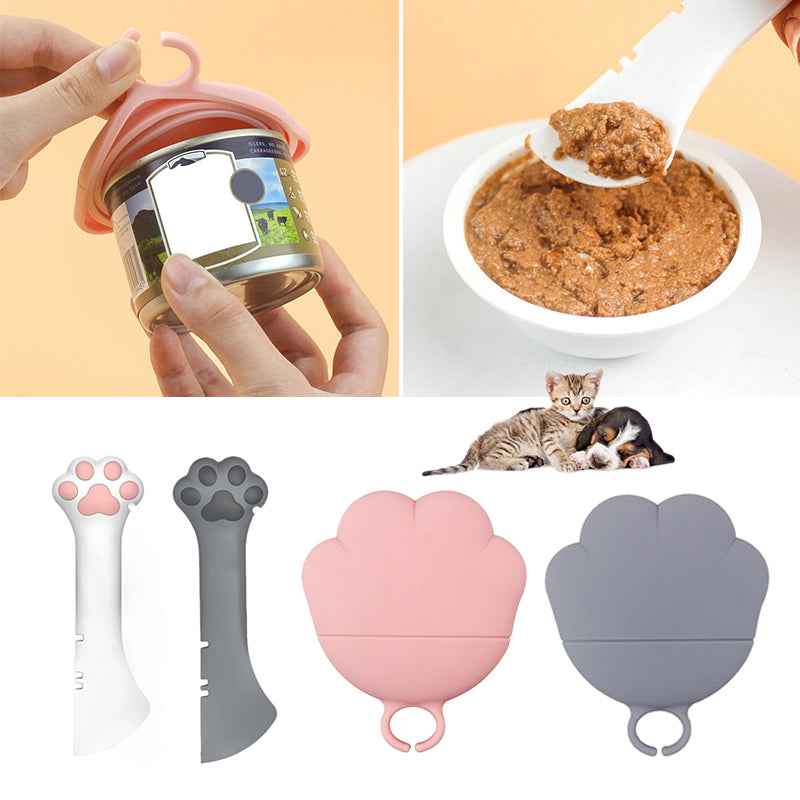 Multifunction Pet Canned Spoon Jar Opener Puppy Feeding Mixing Wet Dry Scoop Cat Dog Accessories Feeder Shovel Pets Tableware Multifunction Pet Canned Spoon Jar Opener Puppy  -  - Pets Crazy Shops -