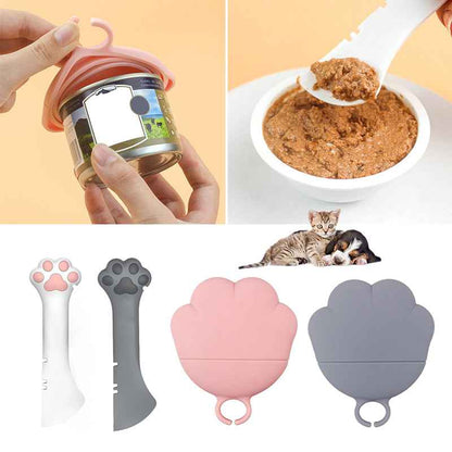 Multifunction Pet Canned Spoon Jar Opener Puppy Feeding Mixing Wet Dry Scoop Cat Dog Accessories Feeder Shovel Pets Tableware Multifunction Pet Canned Spoon Jar Opener Puppy  -  - Pets Crazy Shops -